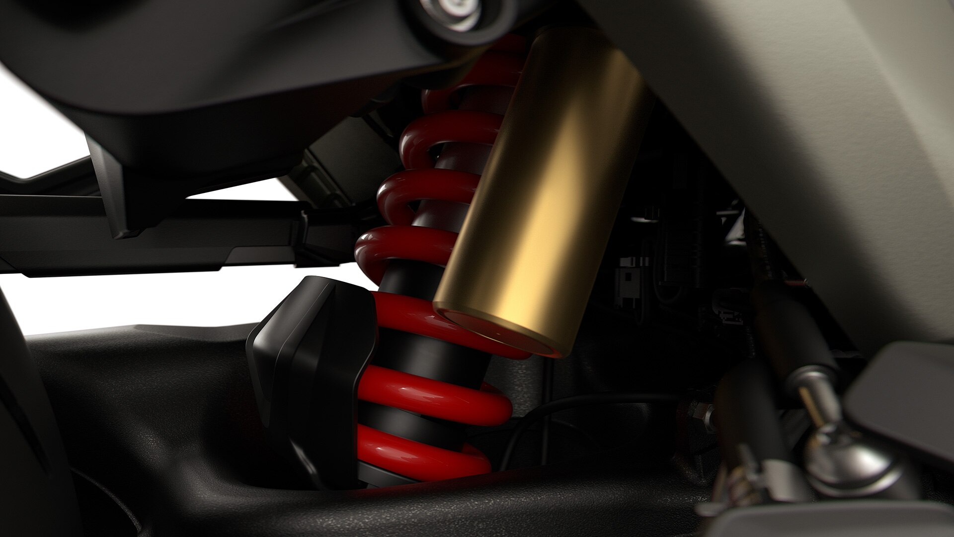 A suspensão desportiva da R 1300 RS da BMW Motorrad