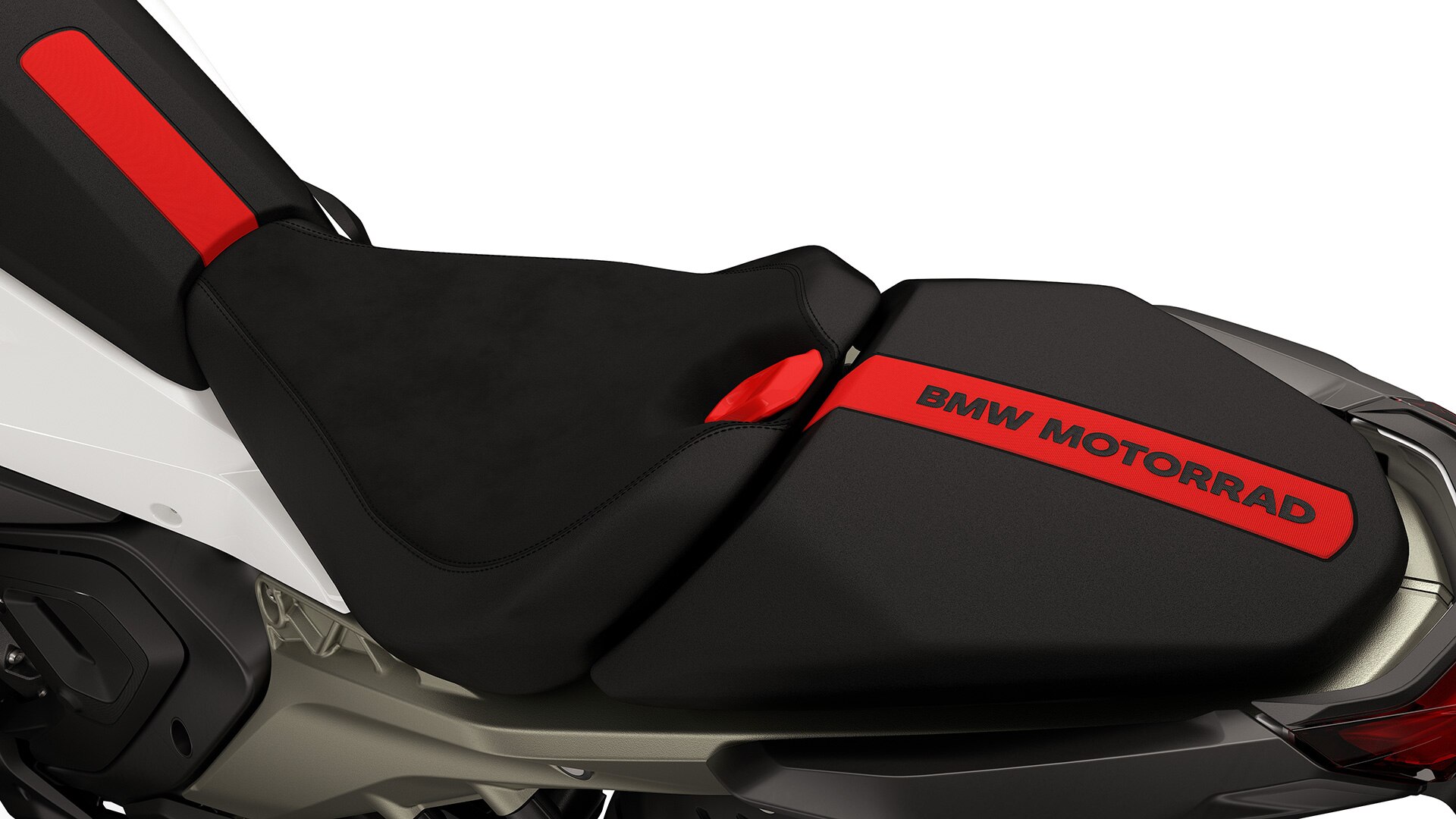 A inserção de banco pintada da R 1300 RS da BMW Motorrad